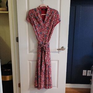 Lauren Ralph Lauren Red Floral Dress